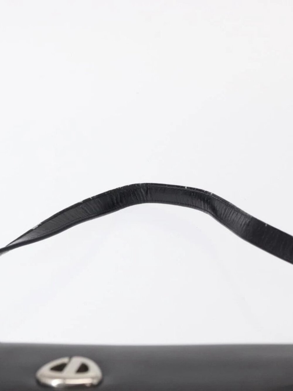 Christian Dior Shoulder Bag Leather Navy Gold Auth - Picture 12 of 16